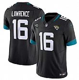 Men & Women & Youth Jacksonville Jaguars #16 Trevor Lawrence Black 2023 F.U.S.E With 3-Star C Patch Vapor Untouchable Limited Stitched Jersey,baseball caps,new era cap wholesale,wholesale hats